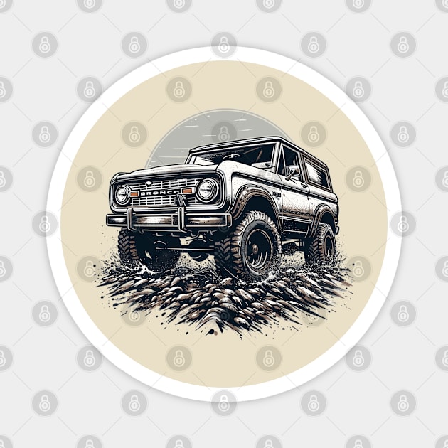 Ford Bronco Magnet by Vehicles-Art